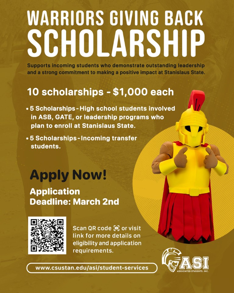 Warriors Giving Back Scholarship!